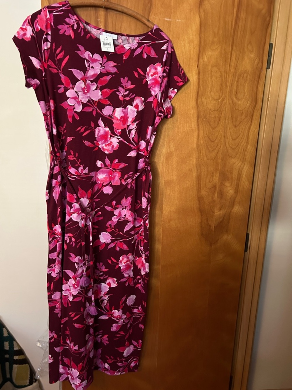 New JJill maxi print dress size small